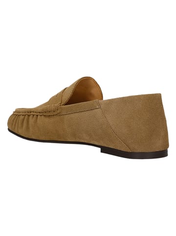 Wojas Leren mocassins beige