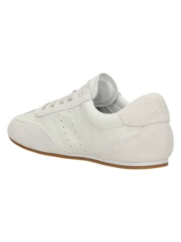 Wojas Leder-Sneakers in Creme