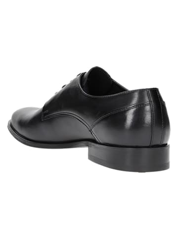 Wojas Leder-Schnürschuhe in Schwarz