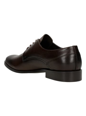 Wojas Skórzane trzewiki w kolorze brązowym