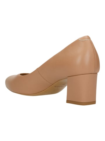 Wojas Leder-Pumps in Hellbraun