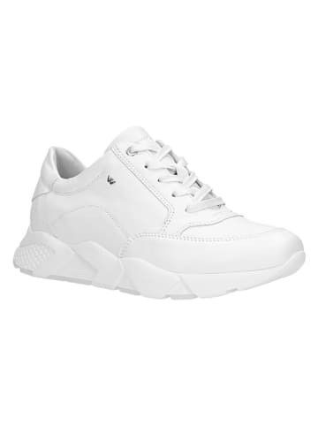 Wojas Skórzane sneakersy w kolorze białym