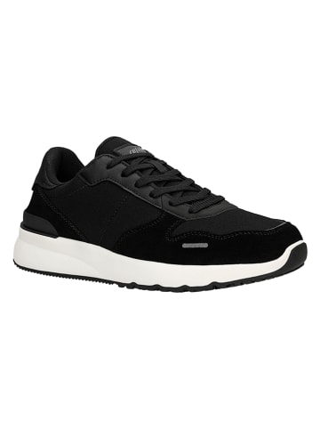 Wojas Leder-Sneakers in Schwarz