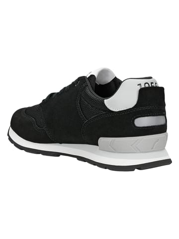 Wojas Leder-Sneakers in Schwarz/ Grau