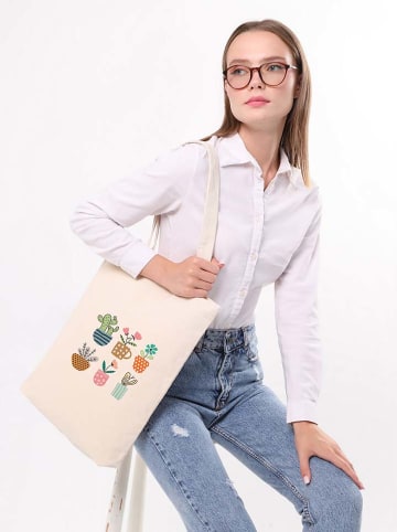 Lucky Bees Schultertasche in Creme - (B)25 x (H)40 x (T)8 cm