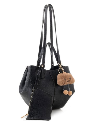 Lucky Bees Schoudertas zwart - (B)28 x (H)22 x (D)13 cm