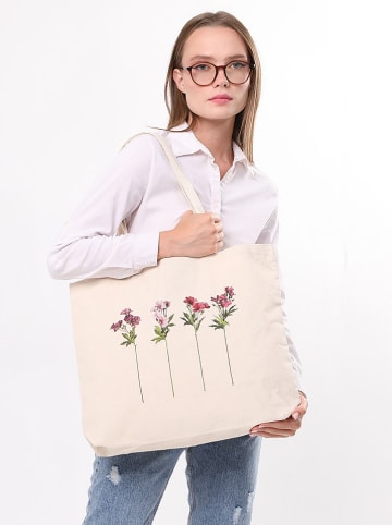 Lucky Bees Shopper crème - (B)47 x (H)36 x (D)8 cm