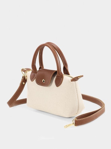 Lucky Bees Schoudertas lichtbruin/crème - (B)24 x (H)16 x (D)8 cm