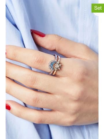 Heliophilia 2er-Set: Ringe mit Edelsteinen