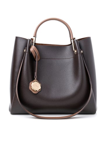 Vince Camuto Handtas "Sicilia" donkerbruin - (B)32 x (H)28 x (D)14 cm