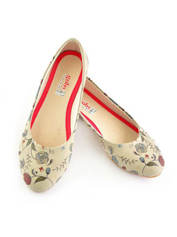 Goby Ballerinas in Beige/ Bunt