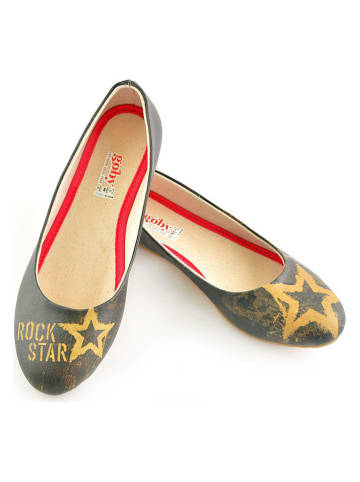 Goby Ballerina's grijs/oranje