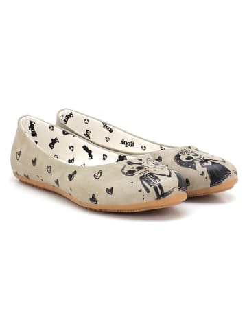 Goby Ballerina's beige/zwart