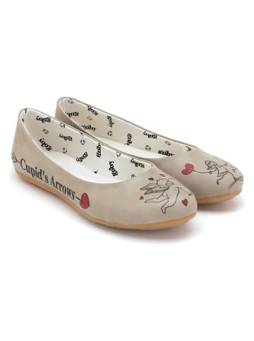 Goby Ballerina's beige/rood