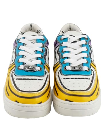 Goby Leder-Sneakers in Bunt