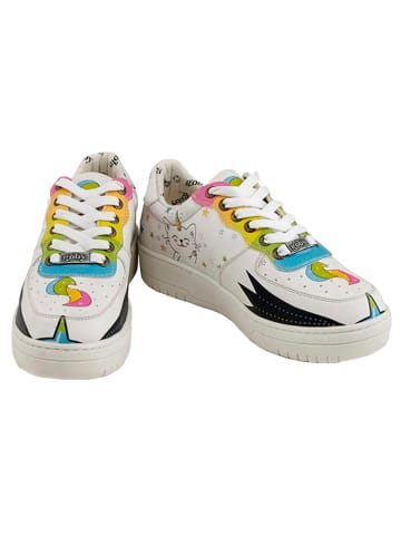 Goby Leren sneakers wit/meerkleurig