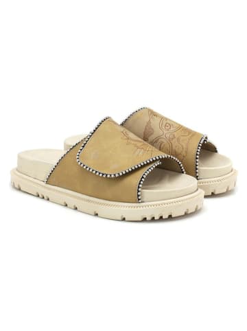 Goby Pantoletten in Beige