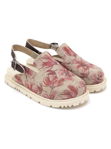 Goby Leder-Clogs in Rosa