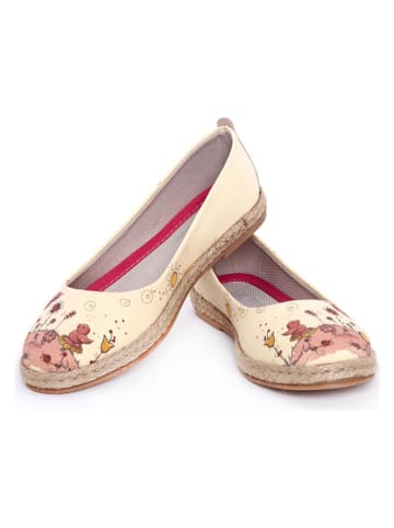 Goby Espadrilles in Creme/ Rosa