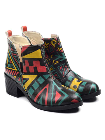 Goby Enkelboots zwart/meerkleurig