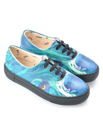 Goby Sneakersy w kolorze turkusowym