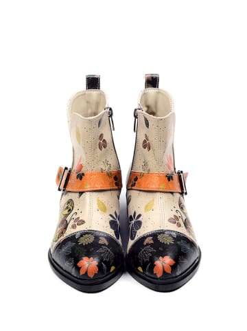 Goby Boots in Schwarz/ Beige/ Bunt