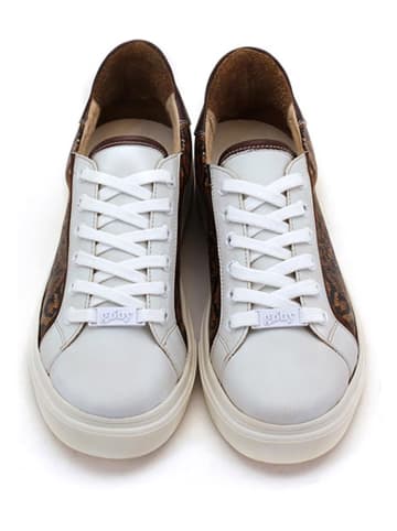 Goby Sneakers in Weiß/ Braun