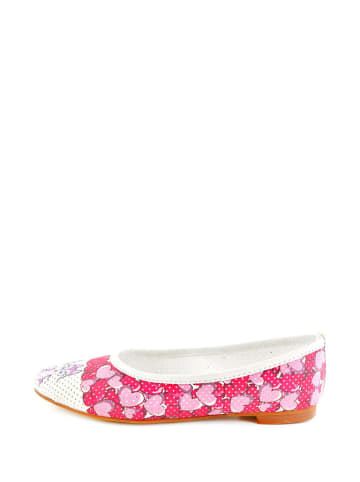 Goby Ballerinas in Weiß/ Pink/ Bunt