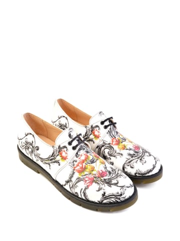 Goby Veterschoenen wit/meerkleurig