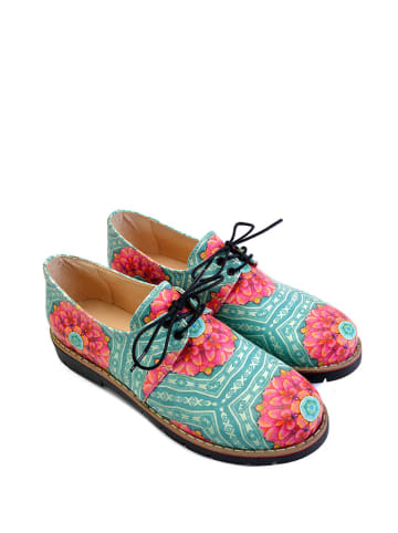 Goby Schnürschuhe in Mint/ Pink/ Bunt