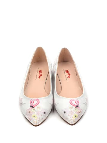 Goby Ballerina's wit/meerkleurig