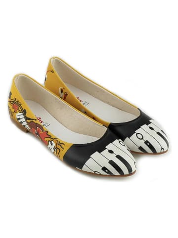 Goby Ballerina's zwart/geel