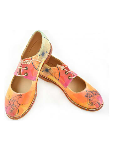 Goby Trzewiki w kolorze zielono-pomarańczowym