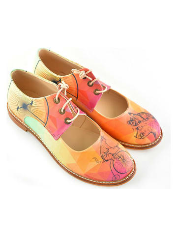 Goby Veterschoenen oranje/groen