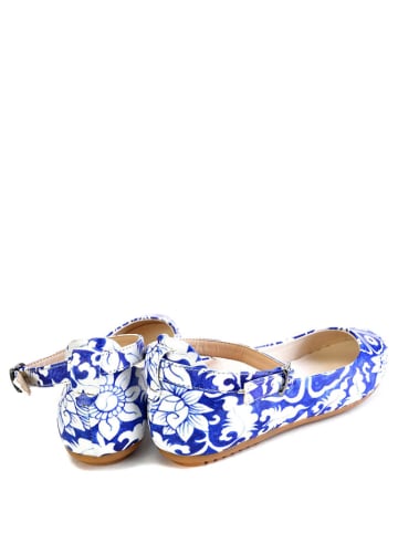 Goby Ballerina's wit/blauw/meerkleurig