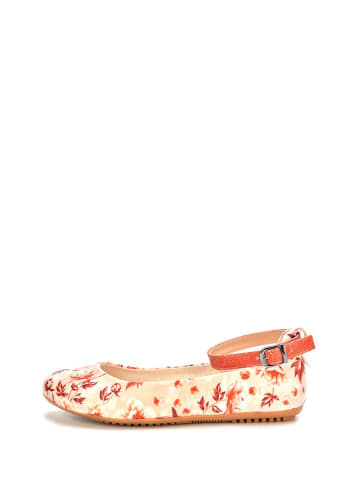 Goby Ballerina's beige/oranje/meerkleurig