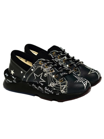 Goby Leren sneakers zwart