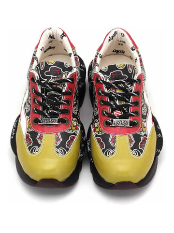Goby Sneakers in Gelb/ Rot/ Weiß