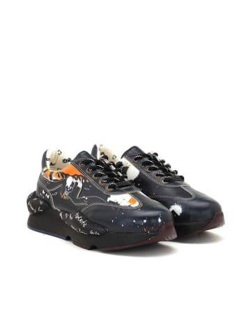 Goby Sneakers in Schwarz/ Orange