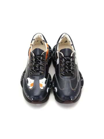 Goby Sneakers in Schwarz/ Orange