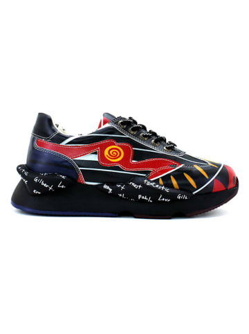 Goby Sneakers in Schwarz/ Rot