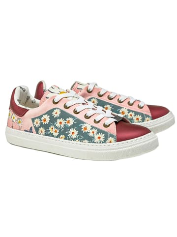 Goby Leren sneakers bordeaux/meerkleurig