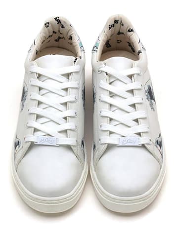 Goby Sneakers in Weiß/ Dunkelblau