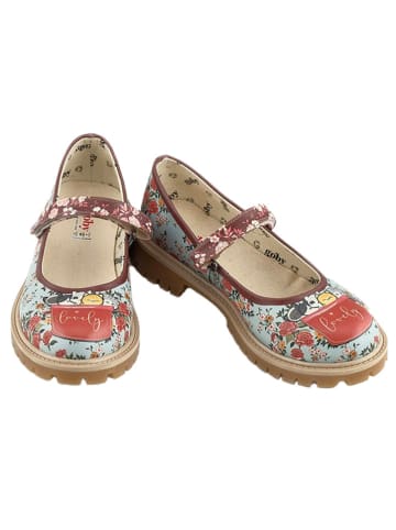 Goby Leren ballerina's meerkleurig