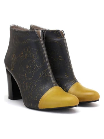 Neefs Ankle-Boots in Schwarz/ Gelb