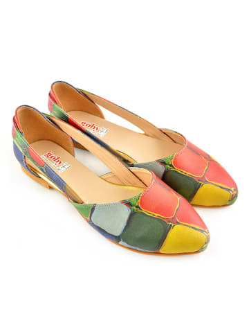 Goby Leren ballerina's meerkleurig