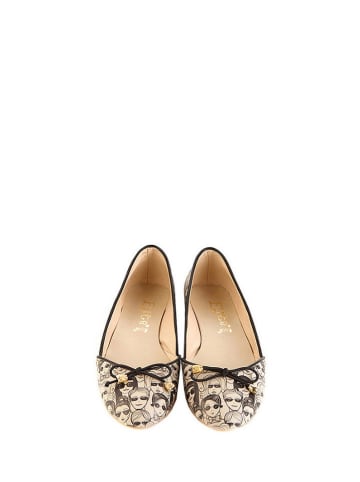 Goby Ballerina's beige/zwart