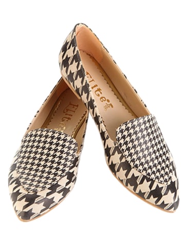 Goby Leren mocassins beige/bruin