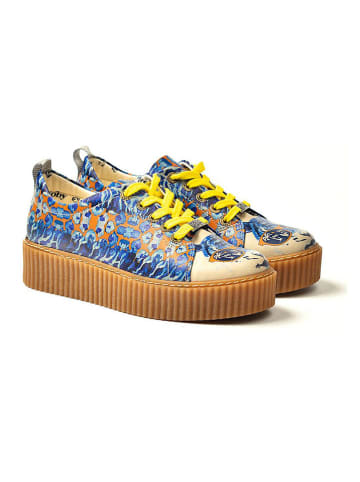 Goby Sneakers blauw/geel/oranje