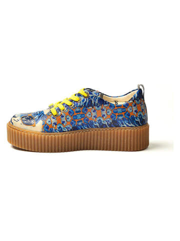 Goby Sneakers in Blau/ Gelb/ Orange